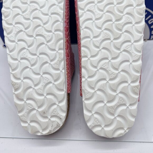 Birkenstock Florida Sandals Vegan Shiny Snake Rose Birko- Flor EU 36 US 5- 5.5 - Picture 11 of 11